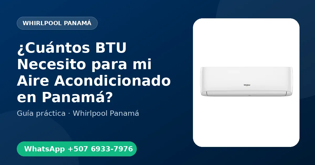 ¿Cuántos BTU Necesito para mi Aire Acondicionado en Panamá?