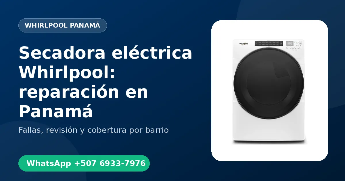 Secadora eléctrica Whirlpool en Tocumen